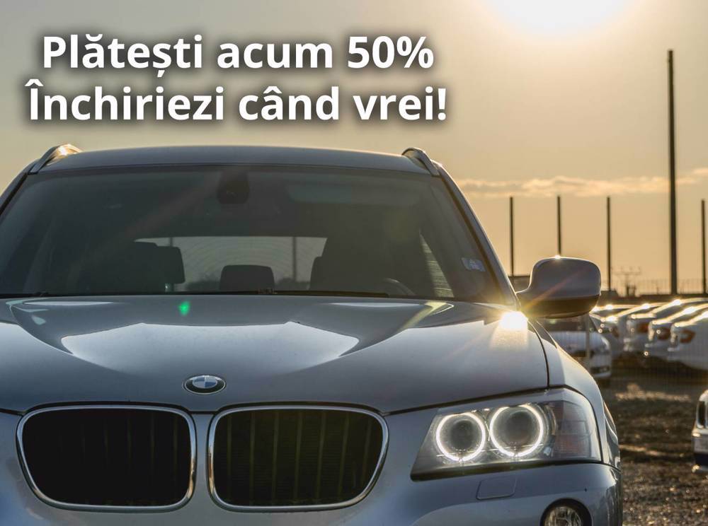 Oferta speciala de 50% reducere la inchirieri auto Cluj